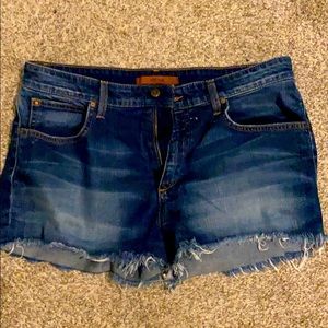Joe’s size 32 Denim Frayed Shorts